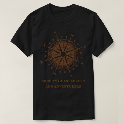 探検家・冒険家の会 Tシャツ (デザイン正面)