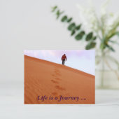 探検、人生は旅である….. ポストカード (スタンド正面)