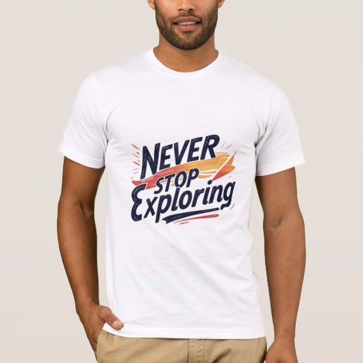 探索しなストップい Tシャツ (正面)