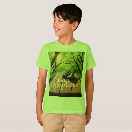 探索する Tシャツ (正面フル)