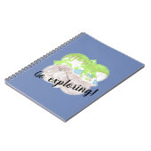 「探索に行く」地形図クローバー ノートブック (左側)