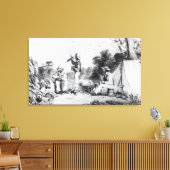 探索パーティー キャンバスプリント (インサイチュ (リビング))