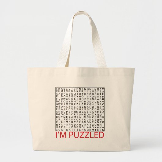 探索語puzzle02 ラージトートバッグ (正面)