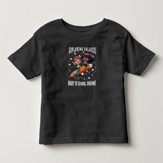 探索銀河系新学期夢 トドラーTシャツ (正面)
