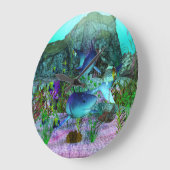 探索3Dサメ ラージ壁時計 (傾斜)