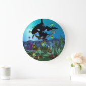 探索3D水族館ORCA ラージ壁時計 (ホーム)