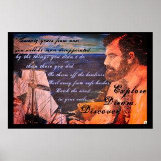 探索。夢。検出 ポスター