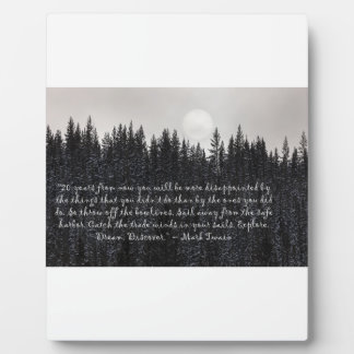 探索。夢。発見。 – マーク・トウェイン フォトプラーク