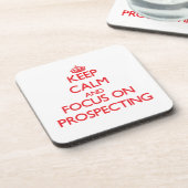 探鉱の平静そして焦点を保って下さい コースター (左側)