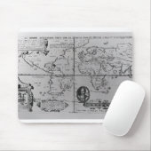 探険を詳しく述べる世界地図 マウスパッド (マウス)