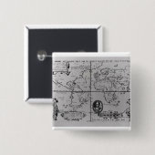 探険を詳しく述べる世界地図 缶バッジ (正面&裏面)