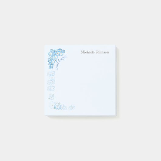 接かわいらしパーソナライズされた着パッ忘れド – me-not ポストイット (正面)