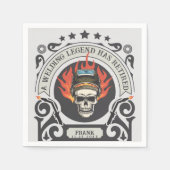 接カスタム退職した手凡例の名前を追加 スタンダードカクテルナプキン (正面)