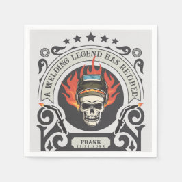 接カスタム退職した手凡例の名前を追加 スタンダードカクテルナプキン