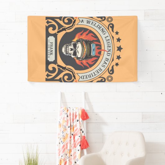 接カスタム退職した手凡例の名前を追加 横断幕 (インサイチュ)