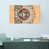 接カスタム退職した手凡例の名前を追加 横断幕 (トレードショー)