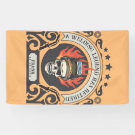 接カスタム退職した手凡例の名前を追加 横断幕