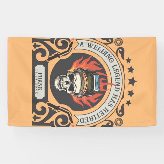 接カスタム退職した手凡例の名前を追加 横断幕 (横)