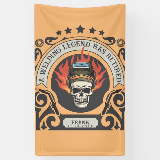 接カスタム退職した手凡例の名前を追加 横断幕 (縦)