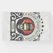 接カスタム退職した手凡例の名前を追加 横断幕 (横)