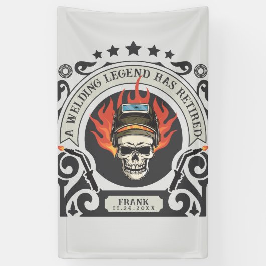 接カスタム退職した手凡例の名前を追加 横断幕 (縦)