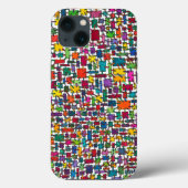 接カラフル続ブロック Case-Mate iPhoneケース (裏面)