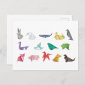 接写日本の用折り紙はがき ポストカード (正面/裏面)