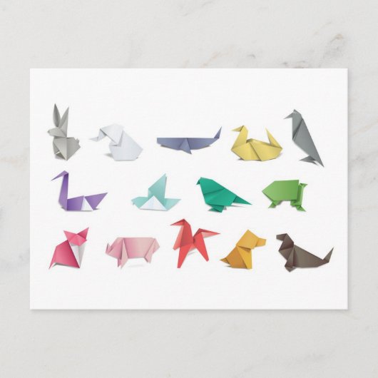 接写日本の用折り紙はがき ポストカード (正面)