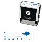 接写ID UAウクライナУкраї́天気予報 セルフインキングスタンプ (インサイチュ)