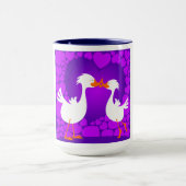 接吻しているアヒルマグ マグカップ (中央)