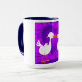 接吻しているアヒルマグ マグカップ (正面左)