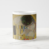 接吻、芸術の新様式、油彩画、グスタフ・クリムト ジャンボコーヒーマグカップ (正面)