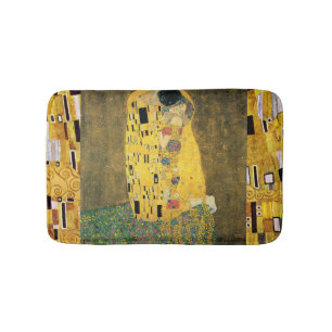 『接吻』（Der Kuss）by Gustav Klimt、ヴィンテージアート バスマット