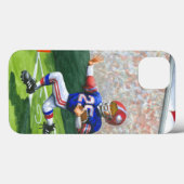 接地のためのゴールラインの交差 Case-Mate iPhoneケース (裏面 (横))