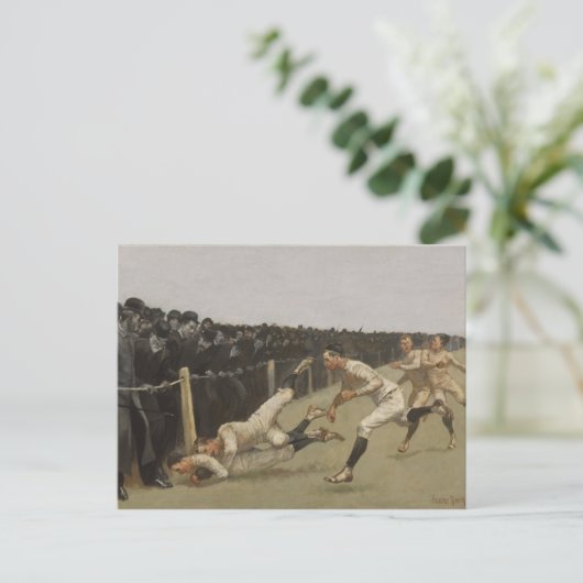 接地、エール対プリンストン、感謝祭日、 シーズンポストカード (スタンド正面)