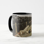 接地、エール対プリンストン、感謝祭日、 マグカップ (正面左)