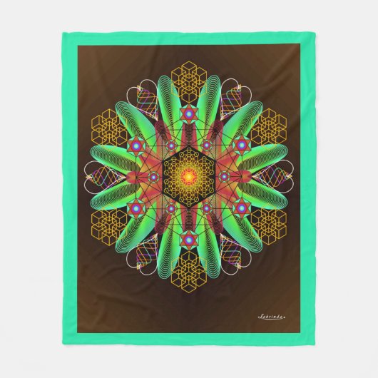 接地 フリースブランケット (正面)