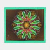 接地 フリースブランケット (正面(横))