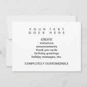 接地! 招待状 (裏面)