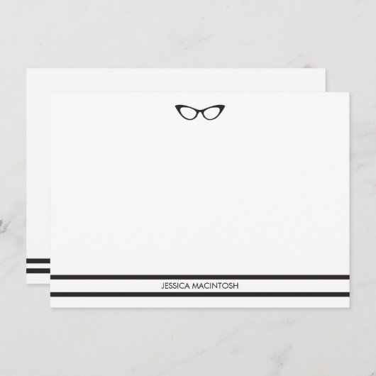 接眼レンズのメッセージカード ノートカード (正面/裏面)