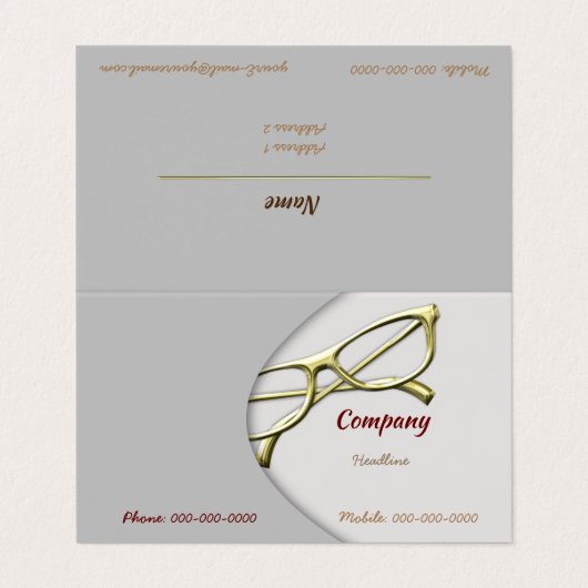 接眼レンズ 名刺 (外部フラット)