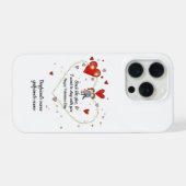 接着剤のようにくっつく面白いペアのオリジナルグッズ iPhoneケース (裏面横)