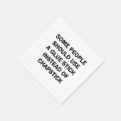 接着剤を使う人もいる スタンダードカクテルナプキン (角)