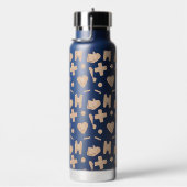 接着剤包帯の組み合わせパーソナライズされた ウォーターボトル (右面)