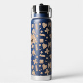 接着剤包帯の組み合わせパーソナライズされた ウォーターボトル (背面)