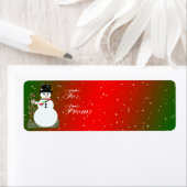 接着雪だるまギフトラベル ラベル (インサイチュ)