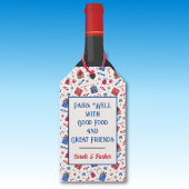 接種ラベル用クリスマスホリデーボトル ギフトタグ