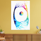 接続されたニューロン キャンバスプリント (インサイチュ (リビング))