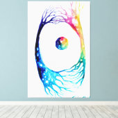 接続されたニューロン キャンバスプリント (インサイチュ (ウッドフロア))