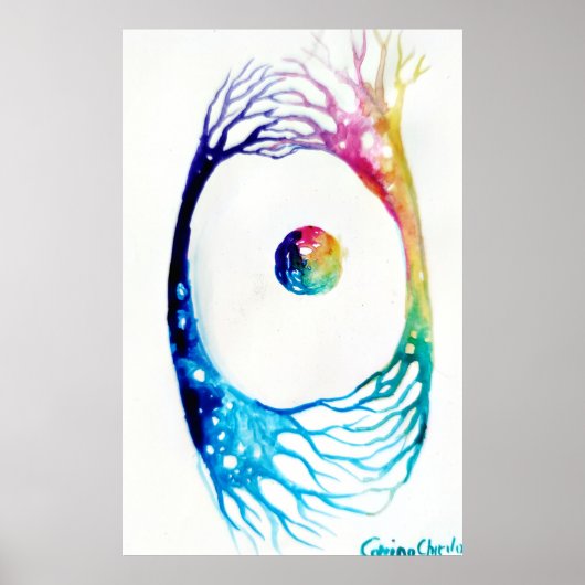 接続されたニューロン ポスター (正面)